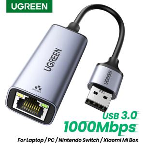 UGREEN USB 3.0 이더넷 어댑터 USB 2.0 네트워크 카드 RJ45 Lan PC Windows 10 Xiao mi Mi Box 3/S Nintend 스위치 이더넷 USB