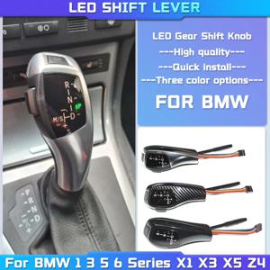 LED 기어 시프트 노브 시프터 레버, BMW 1 3 5 6 시리즈 E90 E60 E46 2D 4D E39 E53 E92 E87 E93 E83 X3 E89 용 자동 액세서리