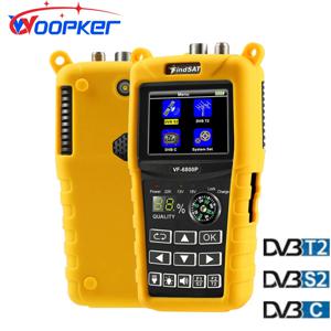 Woopker VF 6800P 위성 파인더 DVB-T2 DVB-S2 DVB-C MPEG4 디지털 위성 파인더 미터, TV 튜너용 2.4 인치 LCD HD