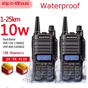 1/2pcs 고품질 방수 Baofeng UV-9R 플러스 10W 25km 햄 라디오 cb 라디오 comunicador baofeng uv 9r 플러스 рация