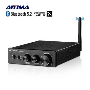 AIYIMA A07 프로 블루투스 앰프, 오디오 APTX HD TPA3255, 하이파이 스테레오 전력 증폭기, 300Wx2 사운드 스피커 앰프, 가정용 앰프