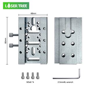 레이저 나무 슬라이딩 플레이트 조정 가능한 모듈 홀더, CNC DIY 레이저 나무 커터 조각사 모듈 조각 절단 기계 도구