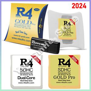 2024 R4 카드 어댑터 + 64G, 32G TF 카드 2024, 새로운 버전 R4I SDHC 실버 카드, 골드 카드, NDS 게임 카드, 화이트 카드