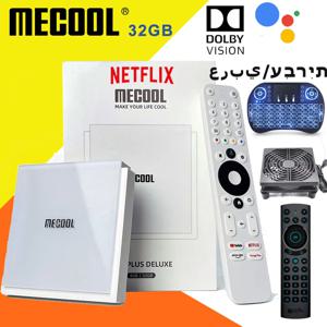 MECOOL KM2 플러스 디럭스 안드로이드 11 인증 TV 박스, 구글 TV 돌비 비전 애트모스, 4GB DDR4, 32GB, 1000M LAN, 와이파이 6, 4K 스트림 TV박스