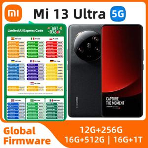 샤오미 13 울트라 5G 스마트폰, 5000mAh, 2K, 6.73 인치 화면, 90W 스냅드래곤 8 2 세대, IP68 방수, 50MP 쿼드 카메라, NFC 중고 휴대폰