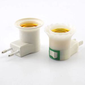 LED 램프 베이스 전원 거치대 컨버터, LED 전구 어댑터 소켓, AC 전원, EU 플러그 스위치, EU US AU 플러그, E27, 110V, 220V