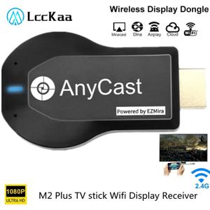 M2 플러스 HDMI 호환 TV 스틱, 1080P 와이파이 디스플레이 TV 동글 리시버 애니캐스트 DLNA 공유 화면, IOS 안드로이드 미라캐스트 에어플레이용