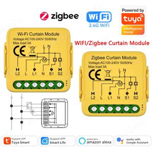 투야 와이파이 지그비 3.0 스마트 커튼 스위치 모듈, 롤러 셔터 모터 컨트롤러 스위치, 스마트 라이프 앱, 알렉사 구글과 작동