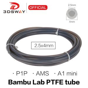 Bambu Lab P1P AMS A1 미니 3D 프린터용 PTFE 튜브, 테플론토 파이프, 보우덴 압출기, 1.75mm, ID2.5 mm, OD4mm, Bamblab 필라멘트 부품