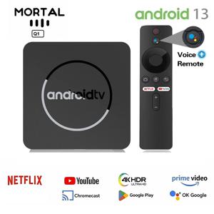 원본 Q1 Android13 TV Box Netflix 4K HD Allwinnerh313 Google Assistant Netflix YouTube 스트리밍 미디어 Chromecast Dual 5GWifi