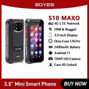 SOYES S10 Maxo 견고한 스마트폰, 8GB + 256GB, 3.5 인치 옥타 코어, 안드로이드 11, 듀얼 카드, 4G 휴대폰, 2400mAh, 미니 스마트폰