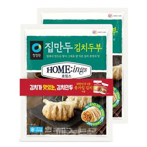 청정원 호밍스 집만두 김치두부(400g X 2개입) 800g