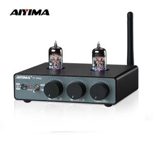 AIYIMA T1 PRO 6186 튜브 프리앰프, 블루투스 5.1, QCC3040 APTX-HD 진공관 프리앰프, 베이스 트레블 톤 컨트롤