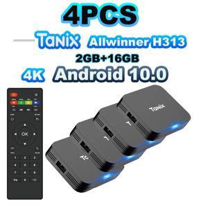 Tanix TX1 안드로이드 10 TV 박스, 2.4G 와이파이, 4K H313, 16GB, 8GB, 글로벌 2PCs, 4PCs