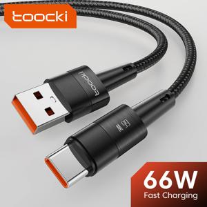 Toocki USB C타입 고속 충전 충전기 케이블, 삼성, 샤오미, 화웨이, 오포, 원플러스, 포코, 아이패드 데이터 코드, 6A