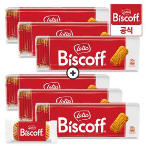 로투스 비스코프 비스킷 싱글팩 300개입 1박스 (312.5g x 6) / 개별포장 커피과자 수입 과자 대용량 크래커