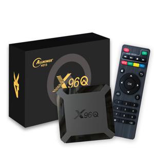 X96Q Android10 TV 박스 Allwinner H313 쿼드 코어 4K 스마트 TV 박스 2GB16GB Wifi Youtube Netflix 다국어 스트리밍 미디어 플레이어