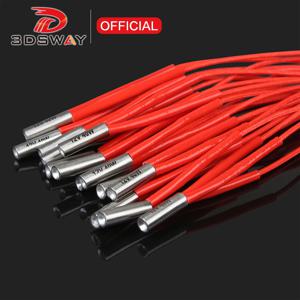 3DSWAY 3D 프린터 부품 12V/24V 40W/70W 가열 파이프 세라믹 카트리지 히터 가열 튜브 6*20mm 1M/2M 3D 프린터 액세서리
