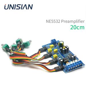 UNISIAN 톤 보드 NE5532 OP-AMP HIFI 프리 앰프 저음 고음 볼륨 톤 컨트롤 보드 앰프 DIY 키트