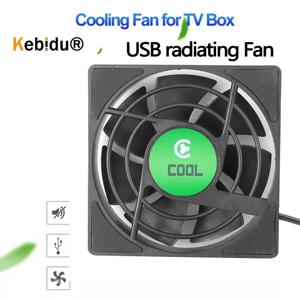 Kebidumei-USB 미니 냉각 팬 DC 5V PC TV 박스 셋톱 박스, 조용한 방열 80x80x25mm 30cm 케이블 무료 배송