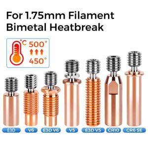 하이 퀄리티 바이메탈 방열판 구리 도금 MK8 쓰로트, Kobra 2 시리즈 CR10S CR6 SE, E3D V6 쓰로트 V5 3D 프린터 부품 CR10