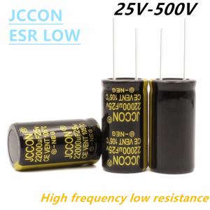 JCCON 알루미늄 캐패시터 고주파 저 ESR, 25V, 35V, 50V, 63V, 100V, 160V, 200V, 250V, 450V, 68uf, 100uf, 1000uf, 2200uf, 4700uf, 2-10 개