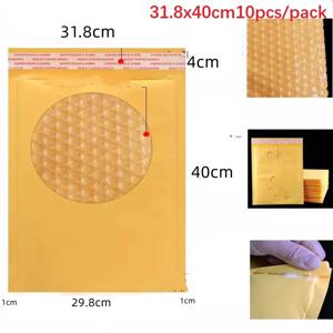 대형 사이즈 버블 메일러 포장, 우편 봉투 포장 가방, 노란색 배송 가방 용품 도매, 31.8x40cm