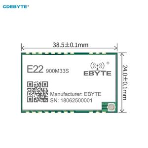 LoRa 스프레드 스펙트럼 무선 모듈, 고정밀 TCXO16KM CDEBYTE E22-900M33S SPI SMD IPEX 스탬프 홀, SX1262 33dBm, 868 MHz, 915MHz