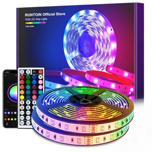 USB LED 스트립 조명 RGB 5050, 색상 변경, 블루투스 앱 제어, LED 램프 다이오드 테이프 리본, 방 장식, TV 백라이트, 1-40m