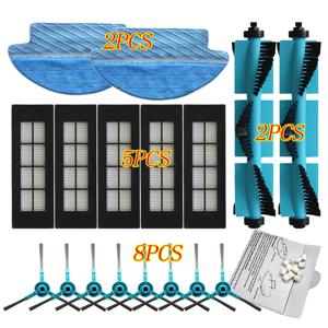 롤러 메인 롤러 사이드 브러시 Cecotec Conga 3090 로봇 진공 청소기 교체 부품 용 Hepa 에어 필터 걸레 천