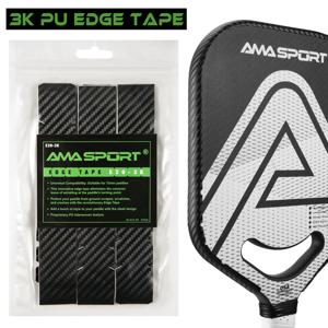 AMASPORT 피클볼 패들 보호 테이프, 3K PU, 20mm, 23mm, 26mm, 패들 헤드 에지 가드, 가장자리 보호 테이프, 라켓 헤드 보호