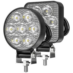 미니 스퀘어 LED 작업등 기둥, 7LED 크로스 컨트리 마린 스포트라이트, 4X4 지프 JK 4Wd 트럭, 9V-30V, 2.5 인치