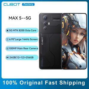 CUBOT MAX 5 5G 스마트폰, MTK 디멘시티 8200 옥타코어, 6.95 인치 144Hz 화면, 24GB(12GB + 12GB)RAM + 256GB ROM, 안드로이드 14 스마트폰