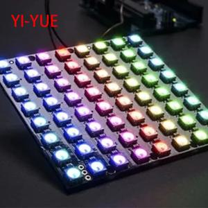 LED 5050 RGB LED 매트릭스 모듈, WS2812, 8x8, 64 비트