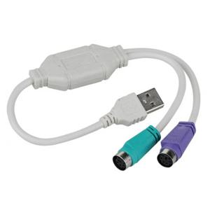 USB 수-PS/2 PS2 암 변환기 케이블 코드, 변환기 어댑터 키보드, 1PC