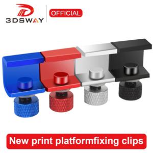 3DSWAY 3D 프린터 부품 플랫폼 클램프 유리 알루미늄 플레이트, Ultimaker UM Hotbed 고정 클립 빌드 가열 베드 리테이너 4pcs 8pcs