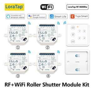 LoraTap RF 와이파이 블라인드 롤러 셔터 커튼 모터 스위치 모듈, 원격 제어 스마트 라이프 홈 자동 열기 창