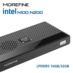 MOREFINE M6 미니 PC 포켓 컴퓨터 PC, 인텔 N100, N200, 윈도우 11 프로, DDR5, 2933MHz, NVMe, SSD, HDMI2.0, 4K @ 60Hz, 와이파이 6 BT5.2, 12 세대