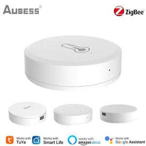 Tuya Zigbee 스마트 온도 및 습도 센서, 앱을 통한 스마트 홈 습도계 감지기, 홈 어시스턴트 Zigbee Gateway 작동