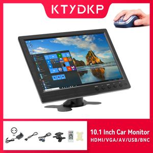 KTYDKP 자동차 모니터, TV 및 컴퓨터 디스플레이용 HDMI VGA, LCD 컬러 스크린, 자동차 백업 카메라 및 홈 보안 시스템, 10.1 인치