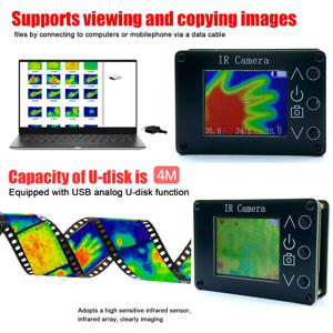 디지털 적외선 열화상 카메라, 열화상 카메라, 온도 센서,-40 ℃ ~ 300 ℃, 24*32 픽셀