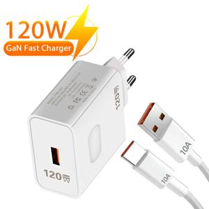 GaN 고속 USB 충전기, QC 3.0 USB C 타입 케이블, 휴대폰 충전기 전원 어댑터, 아이폰 15, 16, 삼성, 샤오미