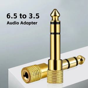 Liulz 잭 6.5 6.35mm 수 플러그-3.5mm 암 커넥터, 금도금 헤드폰 마이크 AUX 오디오 플러그