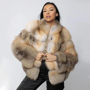 Women's Fur Coat Winter Jacket Natural Fox Fur Coat Natural Fur Jackets 하이 퀄리티 Luxury Warm Real Fur Coats