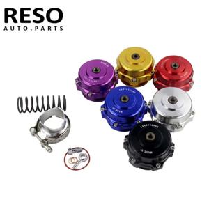 RESO 범용 V 밴드 블로우 오프 밸브 BOV Q 타자, 50mm, 알루미늄 플랜지 용접 포함, 35 PSI, 로고 포함, 고품질