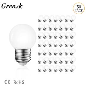 Grensk LED 전구 플라스틱 밀키 글로브 PC G45 SMD 화이트 E27 220V 스트링 라이트 앰플, 1W 2W 3W 가든 파티 저렴한 볼 램프