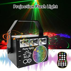 RGB LED 파티 조명 레이저 프로젝터, 사운드 활성화, DJ 디스코 라이트, USB 무대 조명, 리모컨 매직 볼, 크리스마스 장식