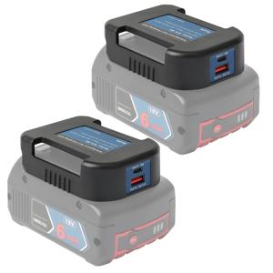 보쉬 18V 배터리용 PD USB C 고속 휴대폰 충전기 랙, BAT 시리즈 PD QC3.0, 최대 22.5W