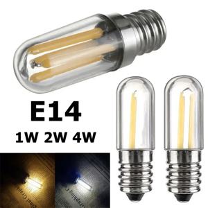 조도 조절식 E 14 LED 필라멘트 라이트, 1W, 2W, 4W, 220V LED 냉장고 전구, 미니 COB 램프, 재봉틀 레인지 후드, 시원하고 따뜻한 백색 조명