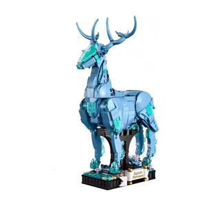 Wizarding World Moc Bricks 76414 Patronus 소장용 빌딩 블록 세트, 14 세 이상 청소년용 크리스마스 선물 아이디어 장난감, 2 in 1